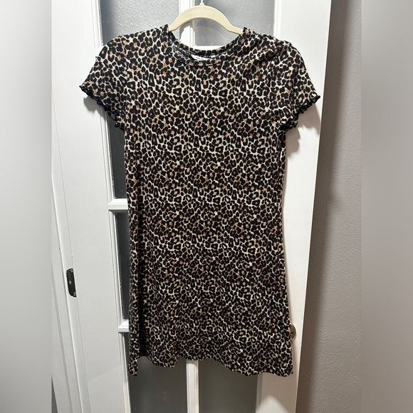 American Eagle Leopard Print T-Shirt Dress - Picture 2 of 6